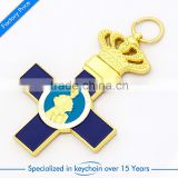 Top selling custom branded promotional metal keychain at factory price