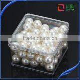 Cheap Wholesale High Quality One Hole Round Loose ABS Black Pearl