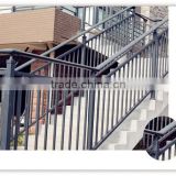Modern low maintenance mild steel railing for staircase