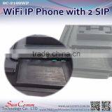 SC-2169WP 1 WAN 1 LAN SMS With 2 SIP Lines WiFi Network IP Phone thumbnail-2