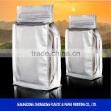 Tea Bag With Zipper Stand up Plastic Packaging Aluminum Foil Quad Seal Side Gusset Pouch thumbnail-1