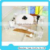 Clear Thick Acrylic Turntable Stand White Acrylic Disc Acrylic Traditional Disc Display