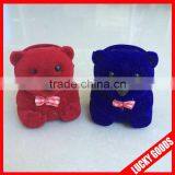 Fashionable wholesale ring boxes with little bear shape