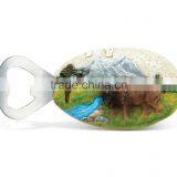 Buffalo Resin Stone Finish Magnet With Bottle Opener thumbnail-2