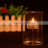 New Design Glass Material Clear Crystal Candle Holder Goblet thumbnail-1