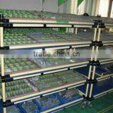 Lean Pipe for Angle Iron Shelf