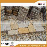 Yellow Granite Fan Shaped Paving Stone thumbnail-1