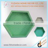 Wooden Hexagon/cubicle Decorative Wall Shelf With MDF Material thumbnail-1