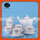 New Design Turkish Ceramic Tea Set Tea Pot Set With Decal Design thumbnail-1
