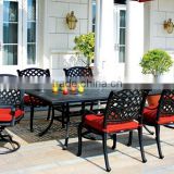 SIGMA cast aluminum garden dining set outdoor table and chairs