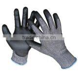 Kingphone Soft Liner Coated pu Cut Working Gloves,cut Resistant Gloves thumbnail-2