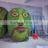 CHY1010808 Shaped Human Face Sculpture,artificial Topiary Plastic Sculpture thumbnail-3