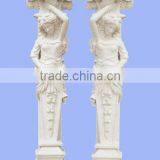 European Sex Lady Stone Column in Pillar Used for Decorative thumbnail-3