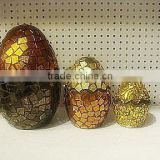 crackle mosaic glass decorative glass egg