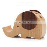 Elephant Design Wooden Desk Pen Holder thumbnail-2