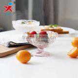 Lotus type glass Ice Cream Cups/European styleDessert glass cup of pudding cup milkshake cup of yogurt goblet