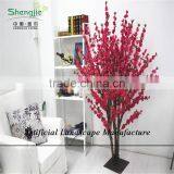 SJZJN 315 High Imitation Rose Colour Artificial Peach Blossom Tree /Fake Peach Blossom Tree thumbnail-4