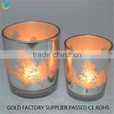 Elecplated Tree Shape Glass Votive Holders Bulk thumbnail-2