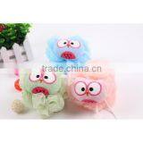 2017 New Product Novelty Cartoon Animal Owl Shaped Baby Bath Sponge Shower Ball Wholesale Bath Sponge Shower Puff thumbnail-1