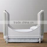 American Style Elegant Cot Baby Bed, New Classical Solid Wood Baby Crib thumbnail-5
