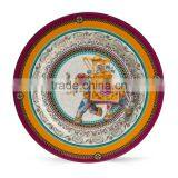 New Product Luxury 12" Gold Rim Bone China Charger Plates thumbnail-1