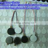 Kind Shooting 12*3.4mm Phone Vibrator 12mm Phone Shock Sub Phone Vibration Motor 11MM 15MM 25MM 30MM 50MM 60mm Wires In Stock~ thumbnail-1