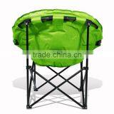 Folding Steel Frame Quailted Fabric Coloful Camping Moon Chair thumbnail-3