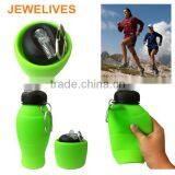 Chin Rest Water Bottle Bpa Free Sports Water Bottle,collapsible Silicone Water Bottle thumbnail-1