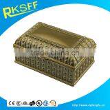 Square Shape Antique Custom Metal Alloy Jewelry Package Box thumbnail-3