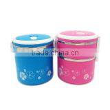 Meal Prep Bento Lunch Box 3 Compartment Food Containers, Reusable Microwave Safe thumbnail-1