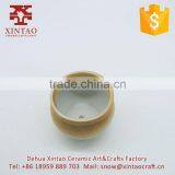 Dehua Factory Supply Very Cheap China Pottery Art Brown Ceramic Flower Pots for Plants thumbnail-2