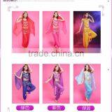 Paillettes Halter Top With Sparkle Dots Panels Harem Pants for Belly Dance