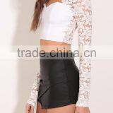 Designer Women Tops Long Sleeve High Neck Sexy Lace Top thumbnail-2