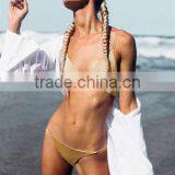 2016 New Style 4 Pure Color Fashion Sexy Girl Bikini Set thumbnail-3