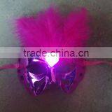 2014 Wholesale Feather Led Flashing Light Party Masks thumbnail-1