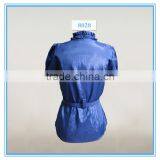 Images of Ladies Casual Tops for Sport Collar Women Shirt Front Open Blouse With Belt thumbnail-2