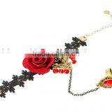 American Export Antique Flower Design Bracelet and Ring Sets Bride Jewelry Set thumbnail-2
