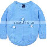 Custom Factory Latest Fancy Embroidered Flower Winter Kids Cottton Sweater thumbnail-5