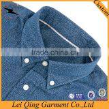 Latest 100% Cotton Slim Fit Denim Cowboy Long Sleeve Casual Men Shirts thumbnail-2