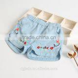 2017 Newest Baby Girls Cowboy Pants Fancy Children Embroidered Short Pants thumbnail-1