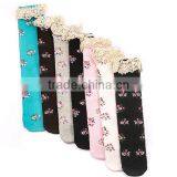 Custom Lovely Cartoon Eco Friendly Polyester Cute Sex Young Girl Tube Socks thumbnail-1
