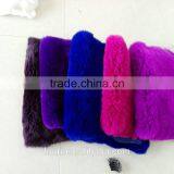 Rex Rabbit Real Fur / Garment Leather Fur / Colorful True Rabbit Hair for Collar Scarf thumbnail-2