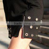 Women Summer Sex Black Dress With Eyelets And Zipper Extravagant Dress thumbnail-4