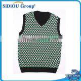 Green Mens Christmas Sweaters Vest thumbnail-1