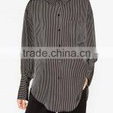 Runwaylover EY2377B New Style 2017 Ladies Fashion Loose Stripe Blouse thumbnail-4