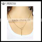 Wholesale Simple Design Geometric Triangulation Short Necklace thumbnail-5