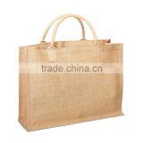 Eco-Friendly Jute Burlap Beach Shopping Tote Bag - Features Cotton Webbed Handles and Comes With Your Logo. thumbnail-1