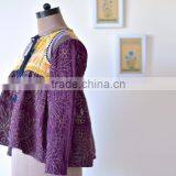 Vintage Kantha Kediyu Style Jacket in Beautiful Vintage Colors ~ Small thumbnail-4