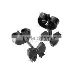 Stainless Steel Bowknot Stud Earring Findings Earring Stud Simple Earring thumbnail-6