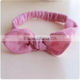 Printed Bow Tie Cotton Fabric Baby Headband thumbnail-3